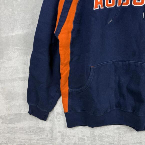 VTG Auburn University Hoodie Navy Orange Pullover Size L NCAA Tigers Y2K College - Picture 5 of 8